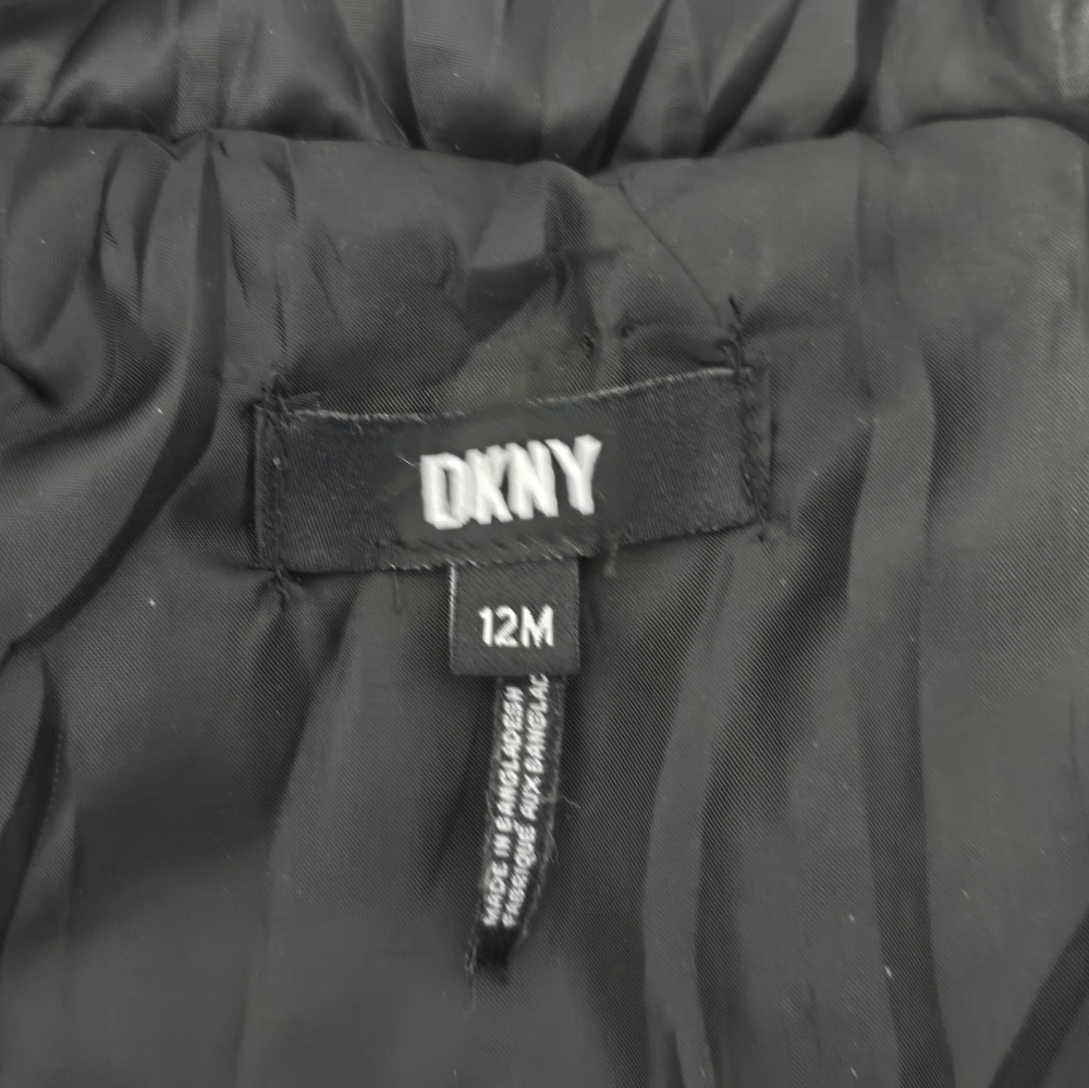 Dkny infant toddler black quilted vest sz 12 months - Picture 5 of 6